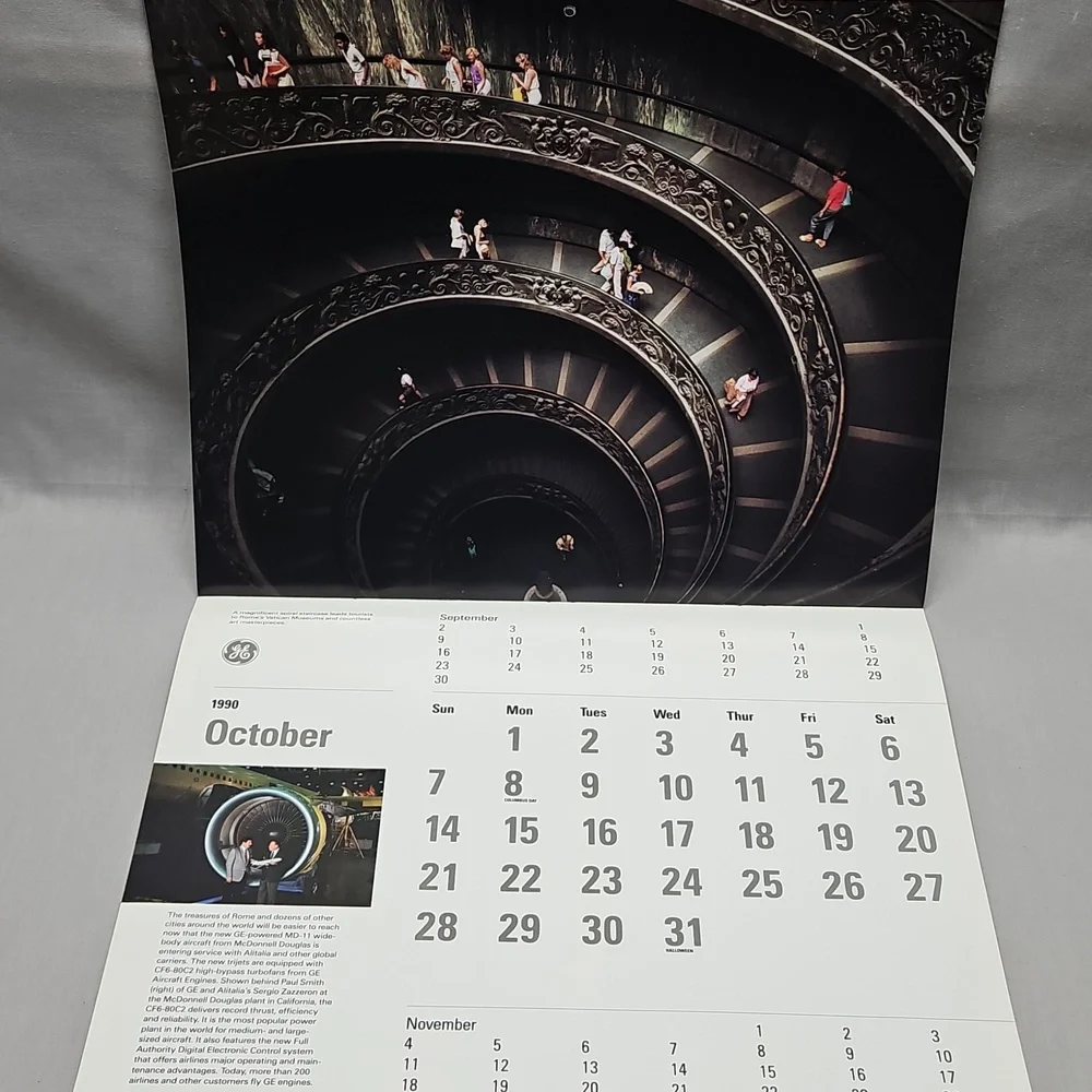 1990 GE General Electric Calender